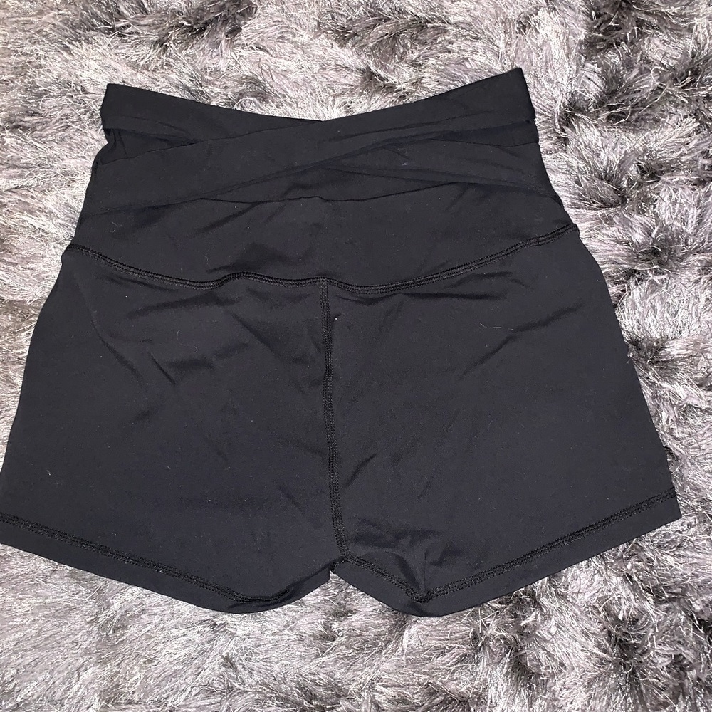 New High Waist Athletic Workout Yoga Gym Shorts, S - Picture 2 of 7